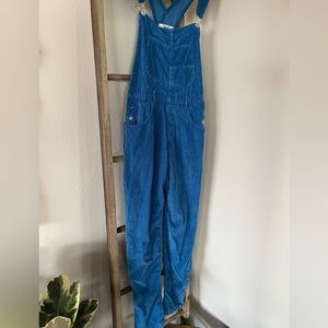 Free People Ziggy Cord Overalls size XS in blue
